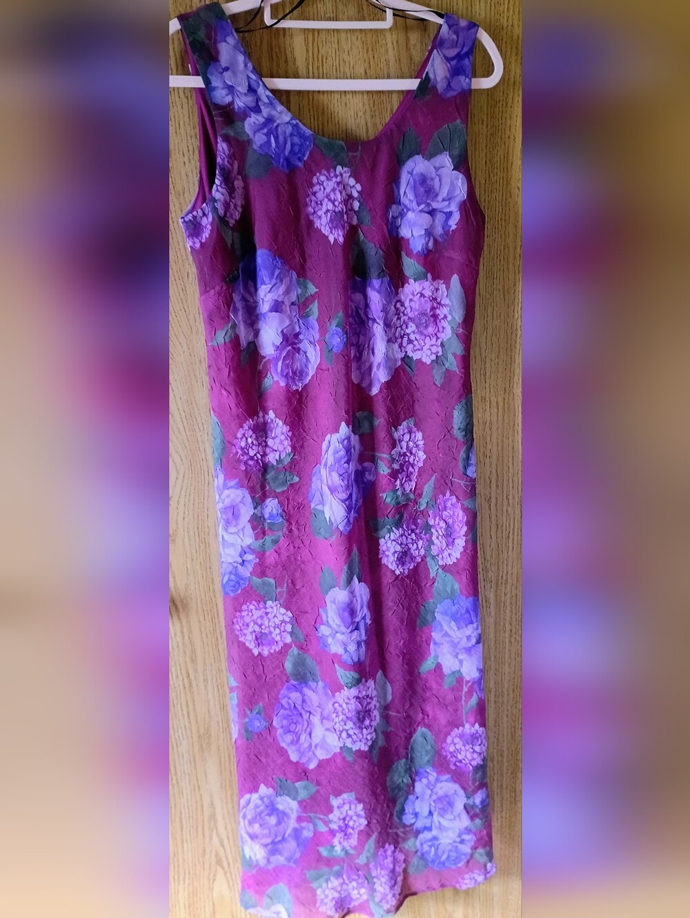 karin stevens Magenta Floral Maxi Dress- Vintage